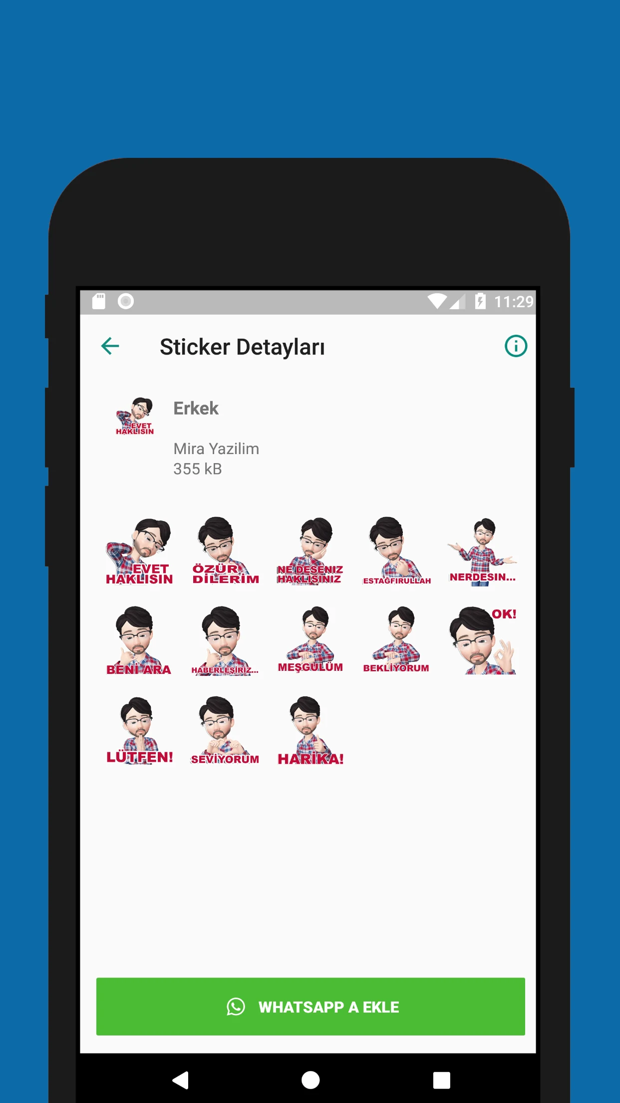 Türkçe Stickerlar screenshot